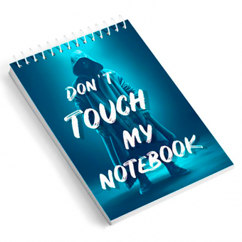 Купить Блокнот В7, «Don`t touch» 64 л., верхняя спираль, картонная обложка оптом
